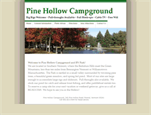 Tablet Screenshot of pinehollowcamping.com